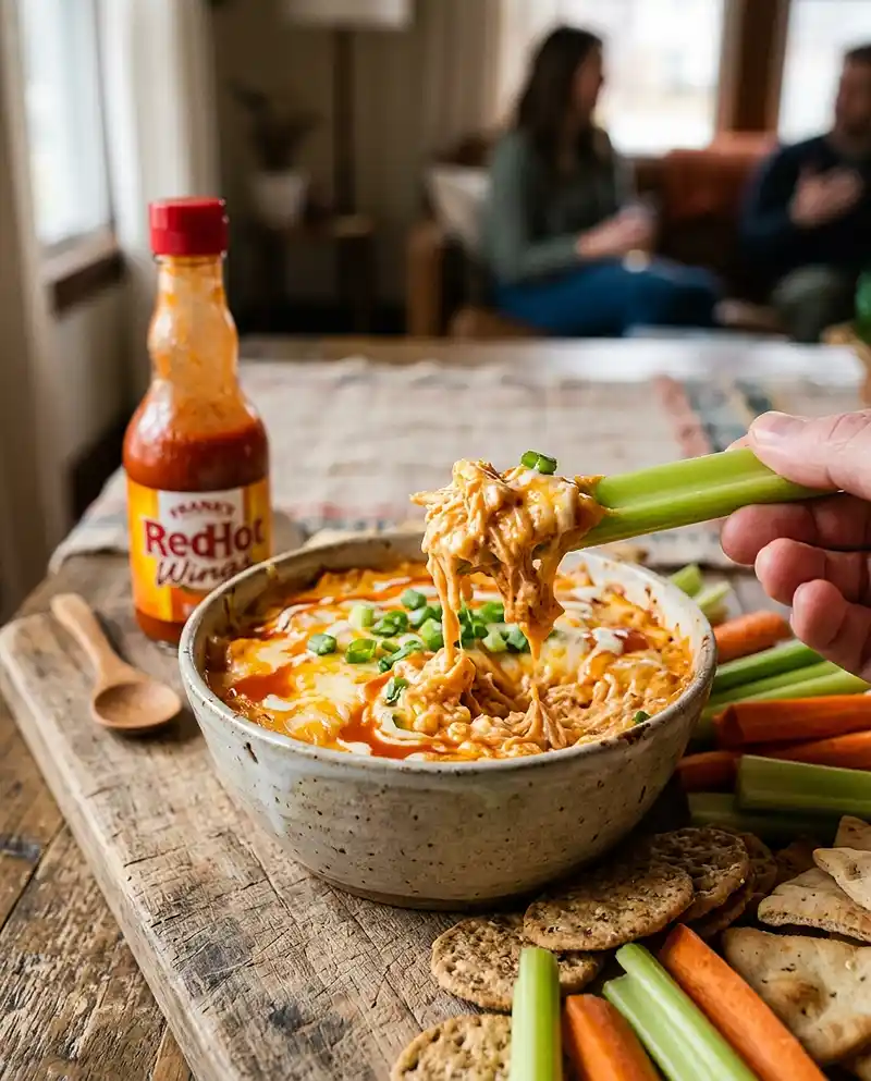 Cottage Cheese Buffalo Chicken Dip 4 Cottage Cheese Buffalo Chicken Dip recipe