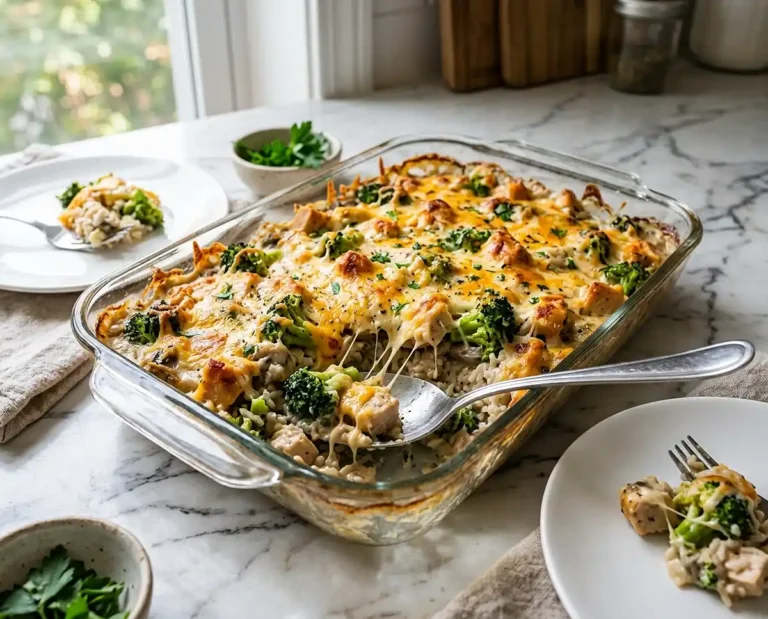 Creamy Chicken Broccoli Rice Bake (2)