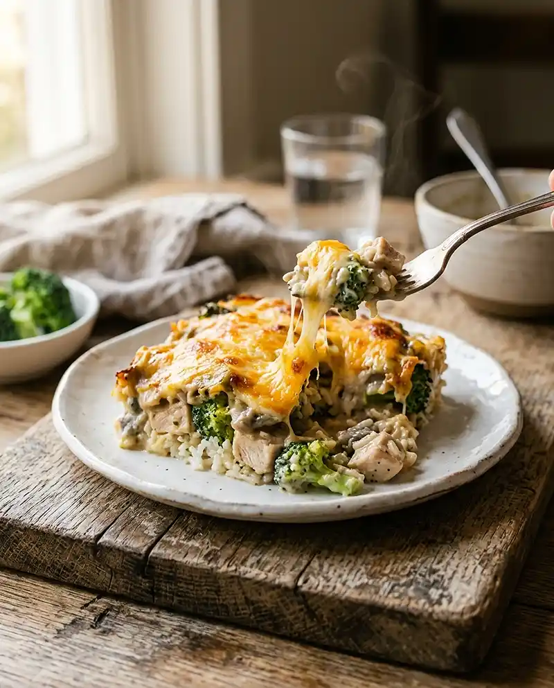Creamy Chicken Broccoli Rice Bake 4 Creamy Chicken Broccoli Rice Bake recipe