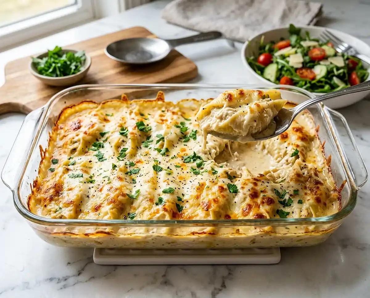 Creamy Chicken Stuffed Shells