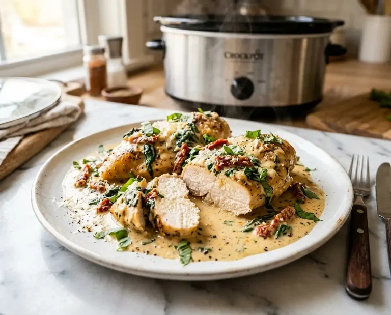 Crockpot Tuscan Chicken