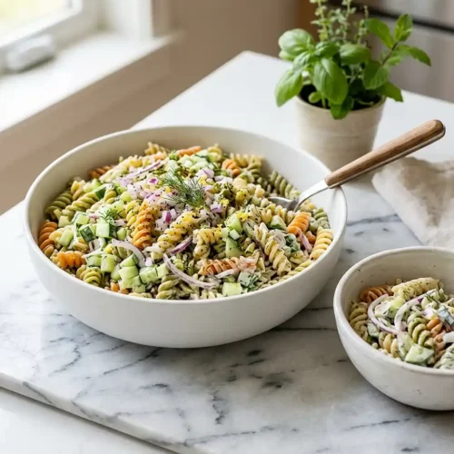 Cucumber Dill Pasta Salad