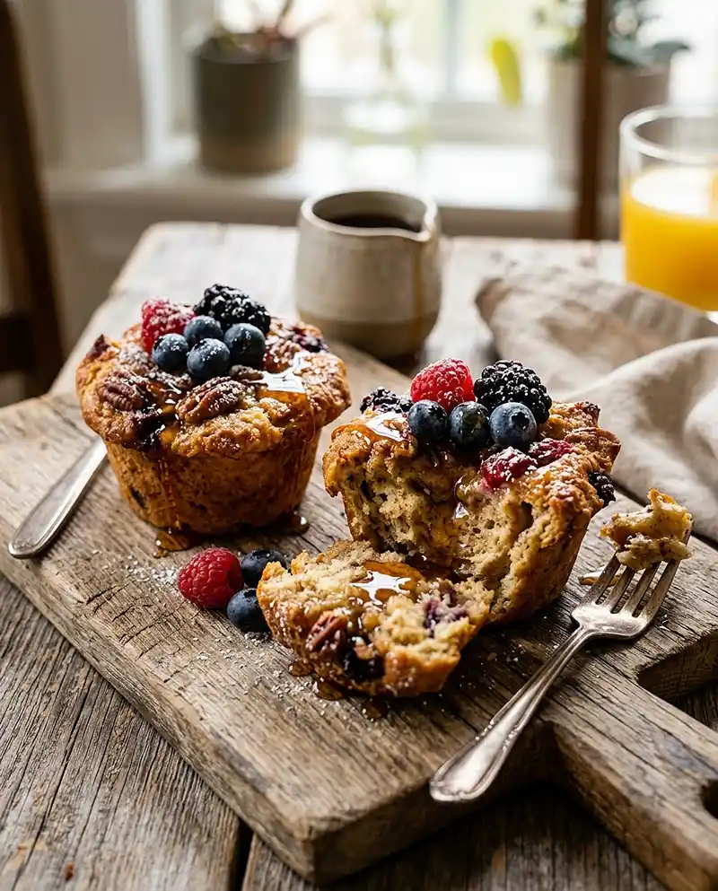 French Toast Casserole Muffins 4 French Toast Casserole Muffins recipe