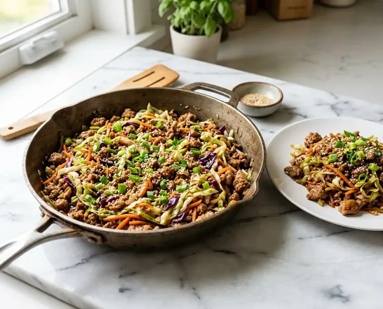 Ground Turkey Egg Roll Skillet