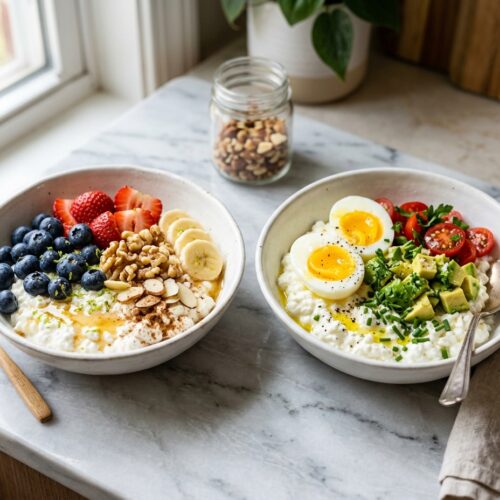 High Protein Cottage Cheese Breakfast Bowl