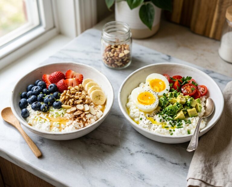 High Protein Cottage Cheese Breakfast Bowl