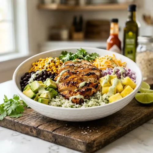 Honey Lime Chicken Burrito Bowls 5 Honey Lime Chicken Burrito Bowls