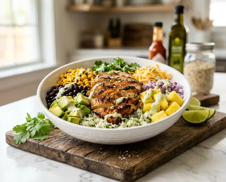 Honey Lime Chicken Burrito Bowls