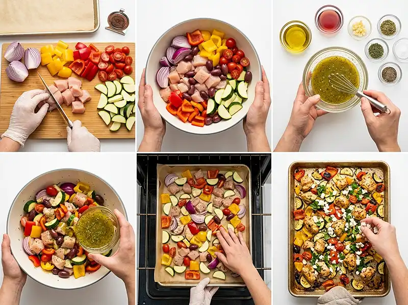 Sheet Pan Greek Chicken and Veggies 3 How to Make Sheet Pan Greek Chicken and Veggies