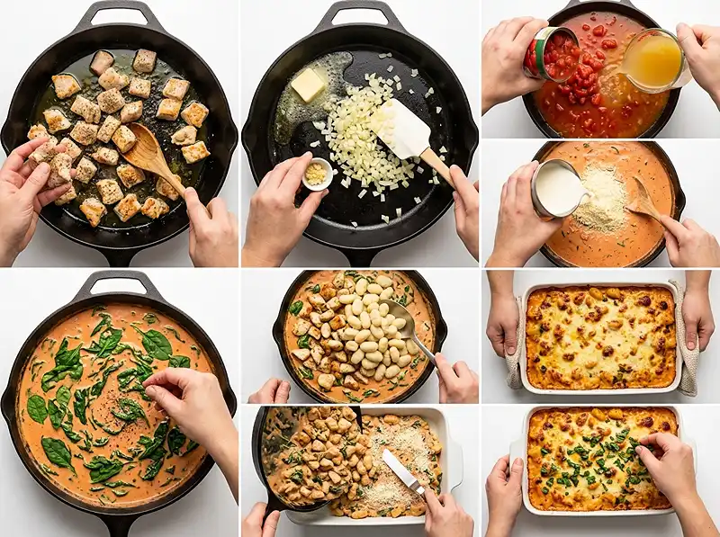 Tuscan Chicken Gnocchi Bake 3 How to Make Tuscan Chicken Gnocchi Bake