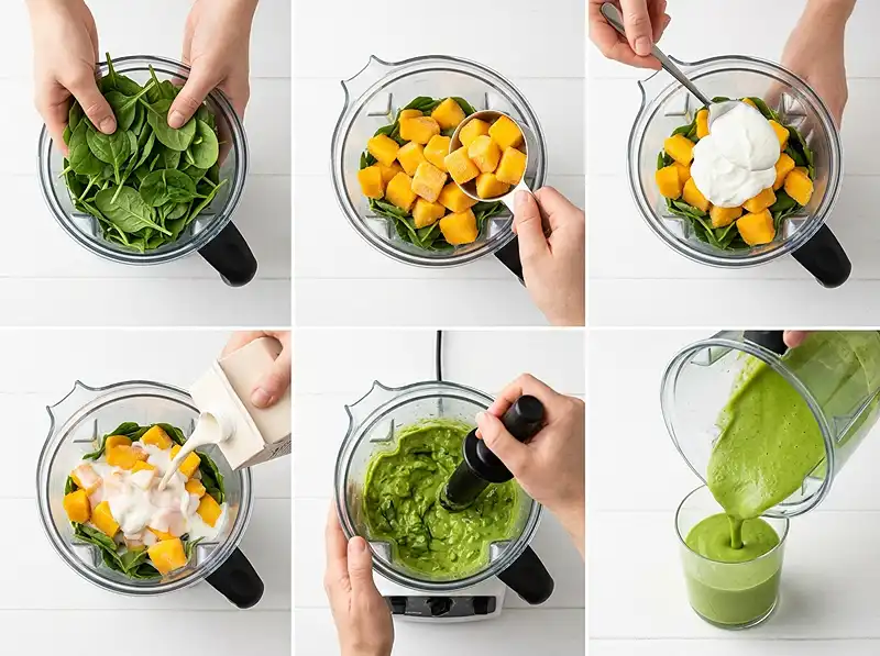 How to Make mango and spinach smoothie recipe​How to Make mango and spinach smoothie recipe​