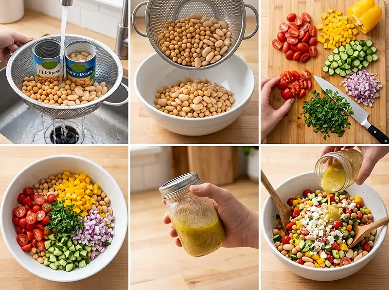 Mediterranean Dense Bean Salad Recipe 4 How to Make mediterranean dense bean salad recipe