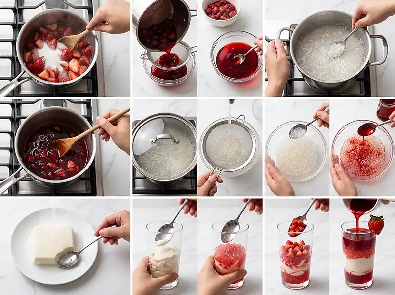 Strawberry Taho Recipe (Foolproof) 4 How to Make strawberry taho
