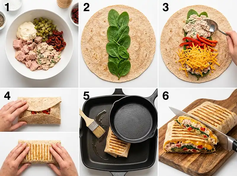 Tuna Melt Wrap Recipe 4 How to Make tuna melt wrap recipe