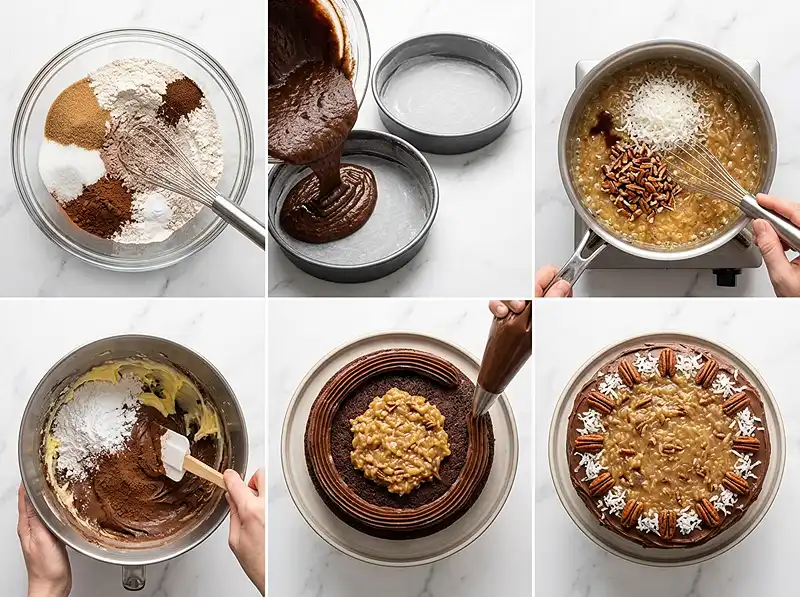 How to make german chocolate cake recipe
