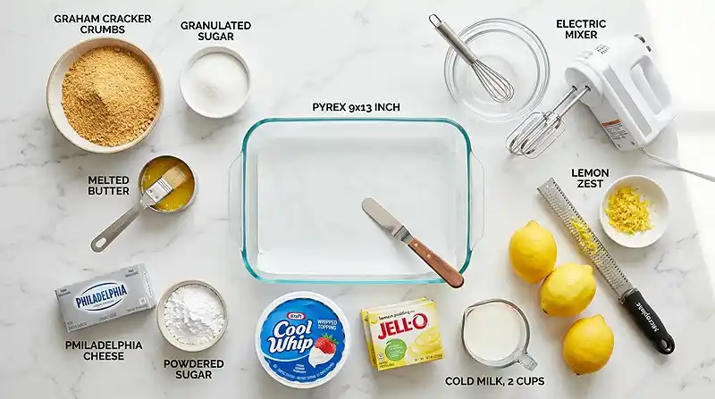 INGREDIENTS FOR Lemon Lush Dessert Bars
