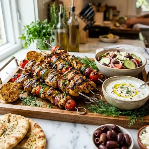 Lemon Herb Grilled Chicken Kabobs 5 Lemon Herb Grilled Chicken Kabobs