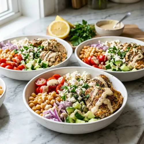 Mediterranean Chickpea Chicken Bowls 5 Mediterranean Chickpea Chicken Bowls