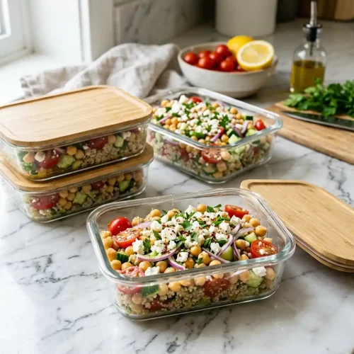 Mediterranean Chickpea Lunch Boxes 5 Mediterranean Chickpea Lunch Boxes