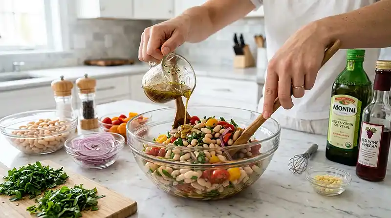 PREPARING THE Italian Dense Bean Salad