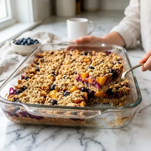 Peach Blueberry Crisp Bars 5 Peach Blueberry Crisp Bars