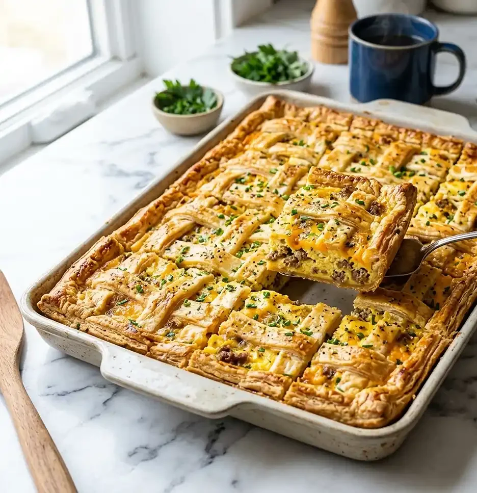 Breakfast for a Crowd Recipes 10 Sausage Egg Breakfast Slab Pie