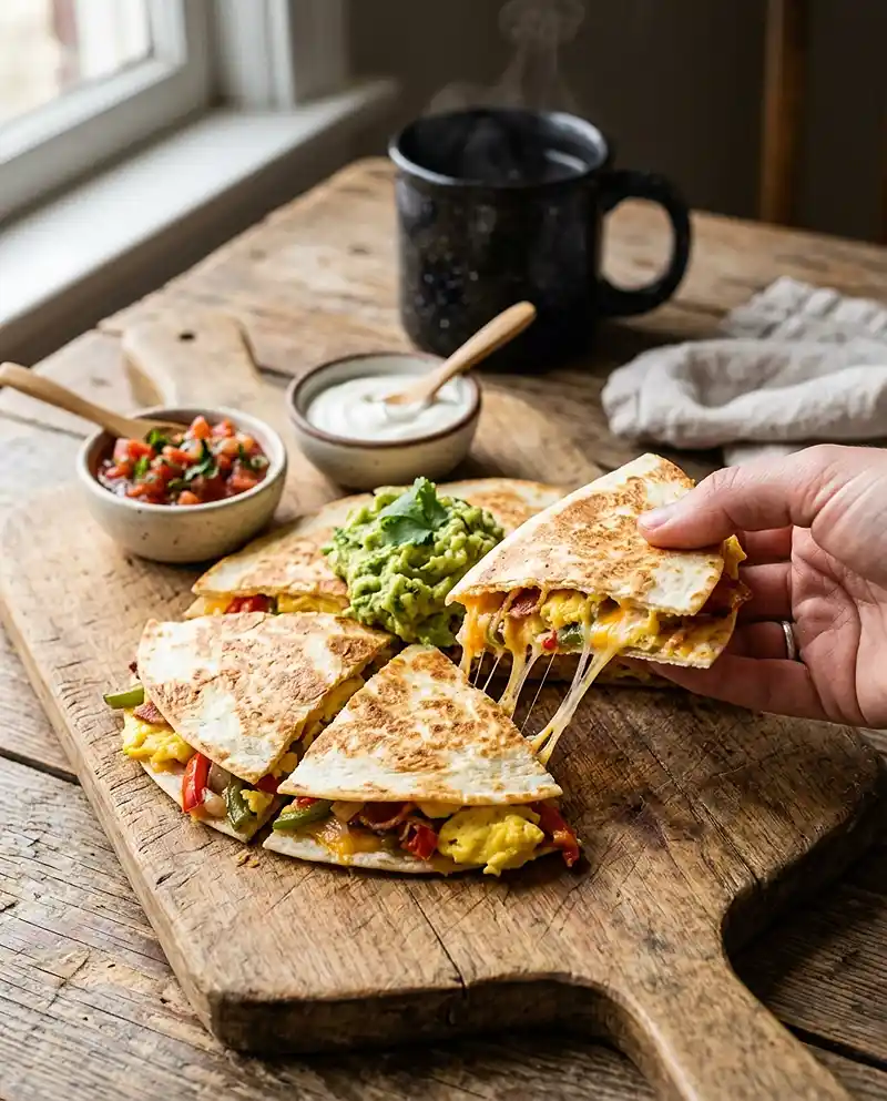 Sheet Pan Breakfast Quesadillas 4 Sheet Pan Breakfast Quesadillas recipe