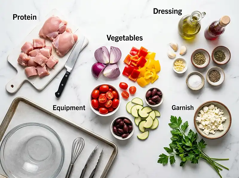 Sheet Pan Greek Chicken and Veggies 2 Sheet Pan Greek Chicken and Veggies Ingredients
