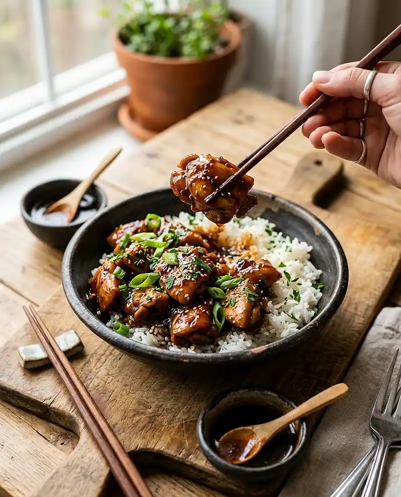 Slow Cooker Honey Garlic Chicken 4 Slow Cooker Honey Garlic Chicken recipe