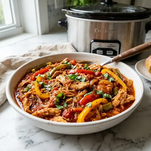 Slow Cooker Italian Chicken and Peppers 5 Slow Cooker Italian Chicken and Peppers