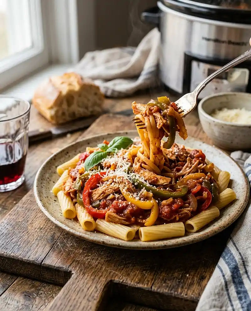 Slow Cooker Italian Chicken and Peppers 4 Slow Cooker Italian Chicken and Peppers recipe
