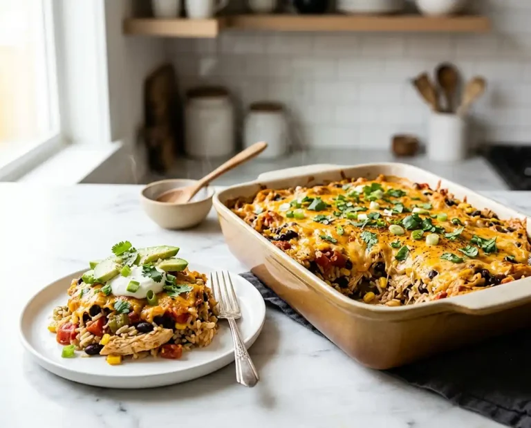 Southwest Chicken Rice Casserole