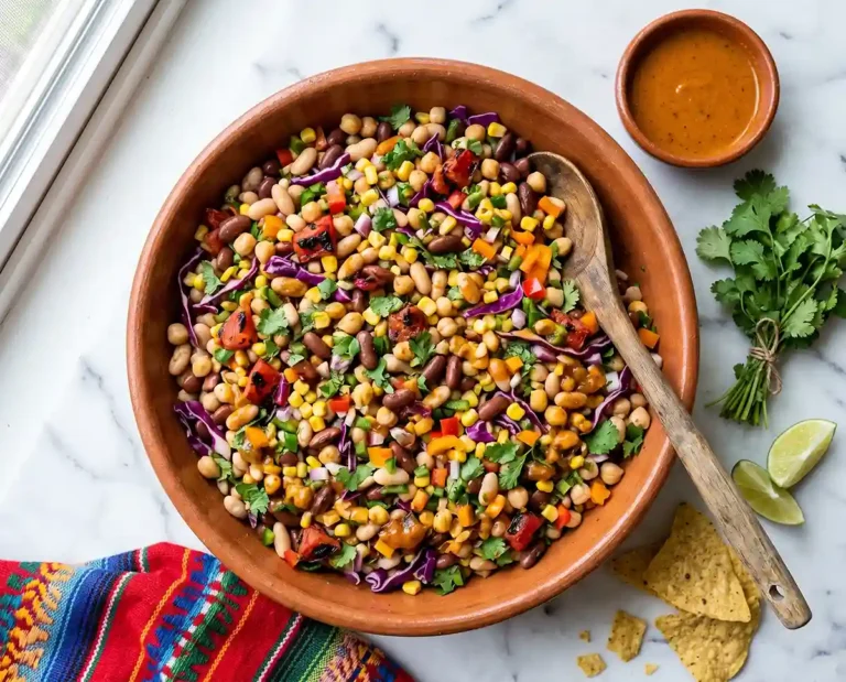 Southwestern and Mexican Dense Bean Salad Recipe