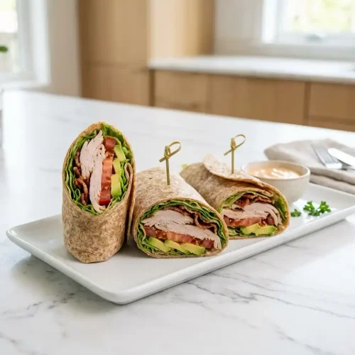 Turkey Avocado Club Wraps 5 Turkey Avocado Club Wraps