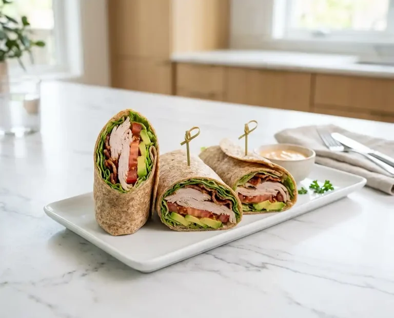 Turkey Avocado Club Wraps