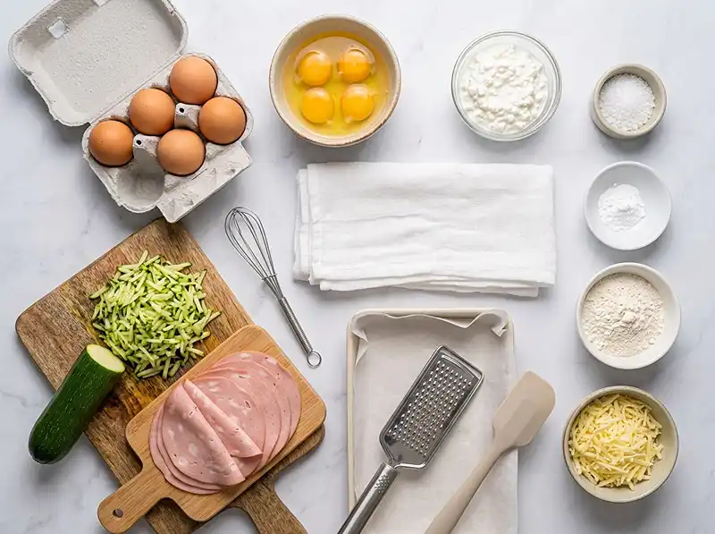 Zucchini Egg Bake Ingredients