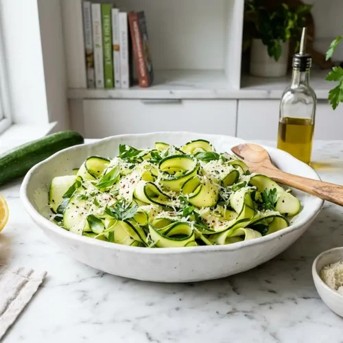 Zucchini Ribbon Salad with Lemon Parmesan 5 Zucchini Ribbon Salad with Lemon Parmesan
