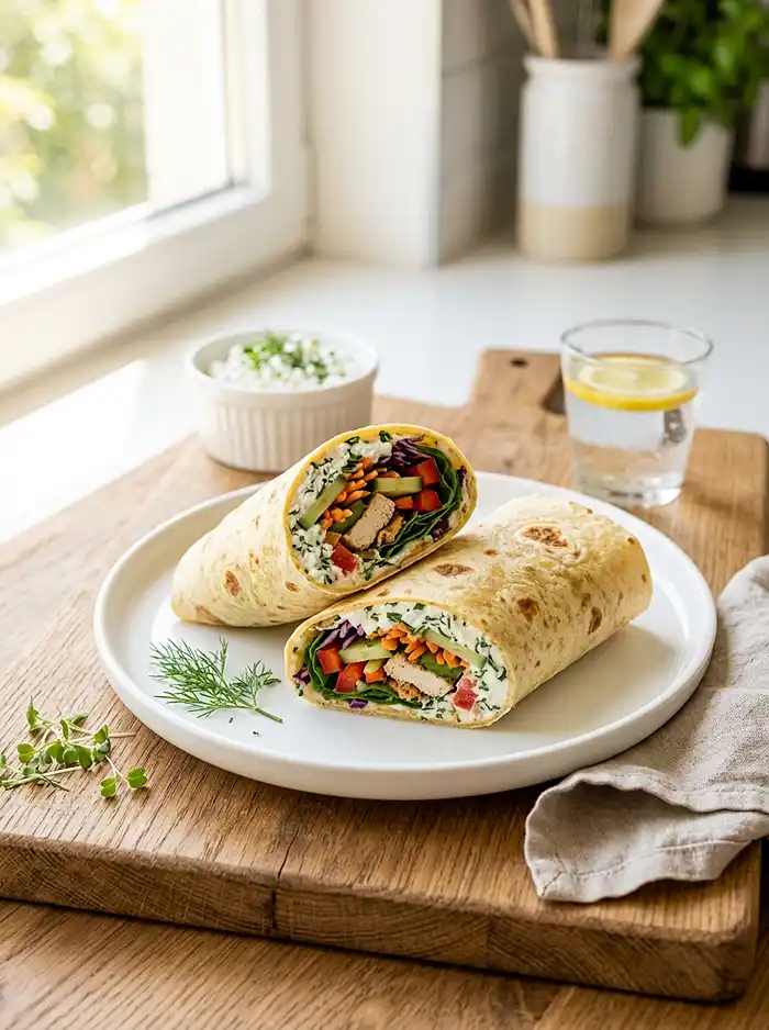 cottage cheese tortilla wrap