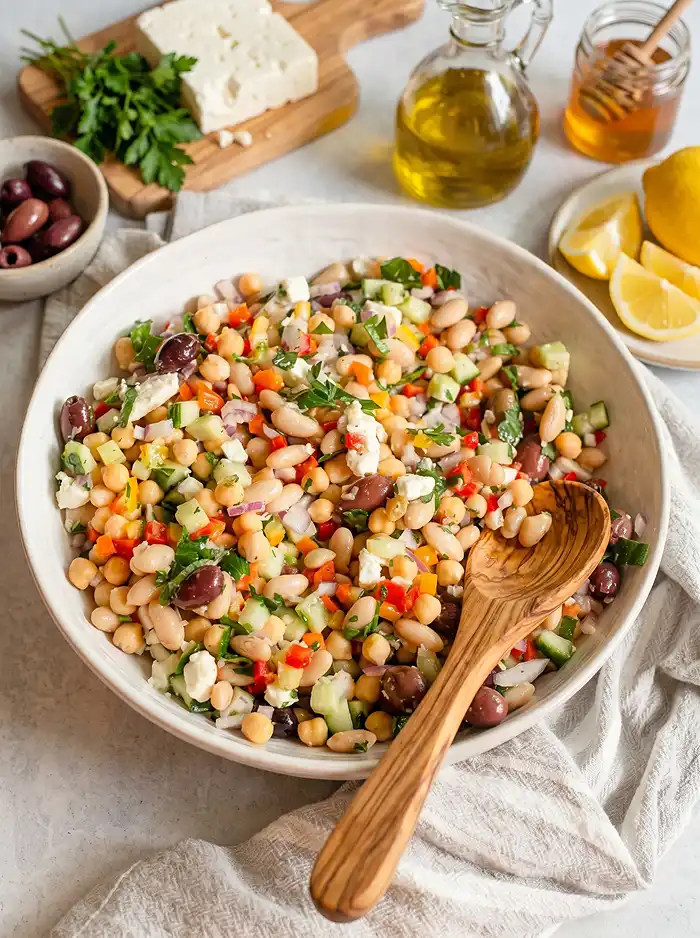 easy dense bean salad recipe​