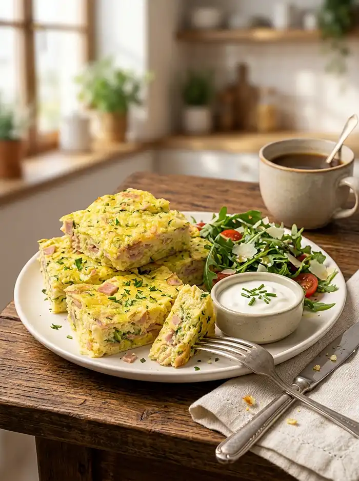 egg bake with zucchini