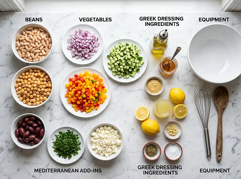 Greek Dense Bean Salad Recipe 3 greek dense bean salad recipe ingredients