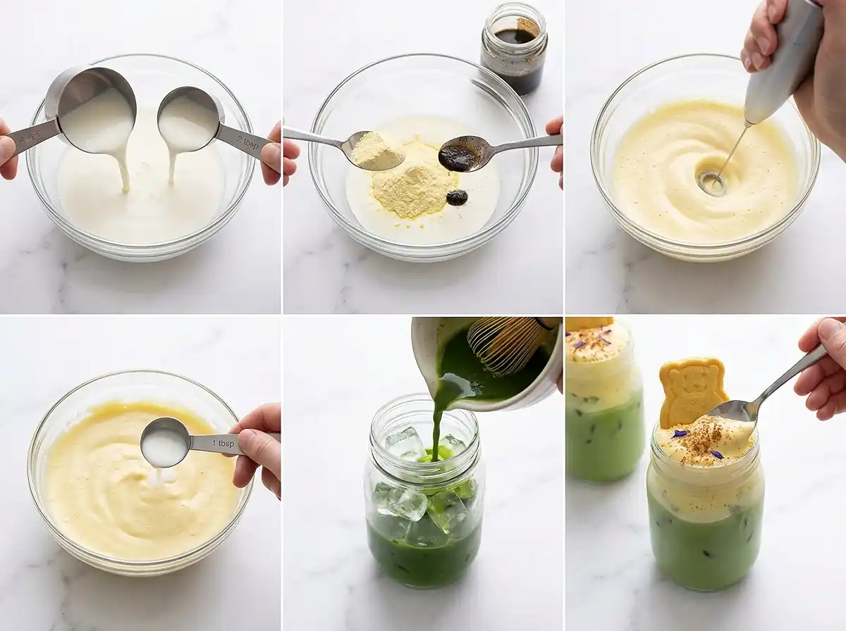 Banana Cold Foam with Pudding 4 how to make banana pudding cold foam_ Recipe