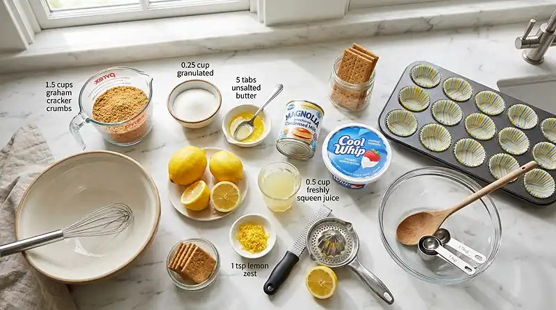 Frozen Lemonade Pie Bites 2 ingredients for Frozen Lemonade Pie Bites