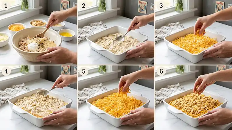 Dolly Parton 5 Ingredient Casserole 3 preparing the Dolly Parton 5 Ingredient Casserole