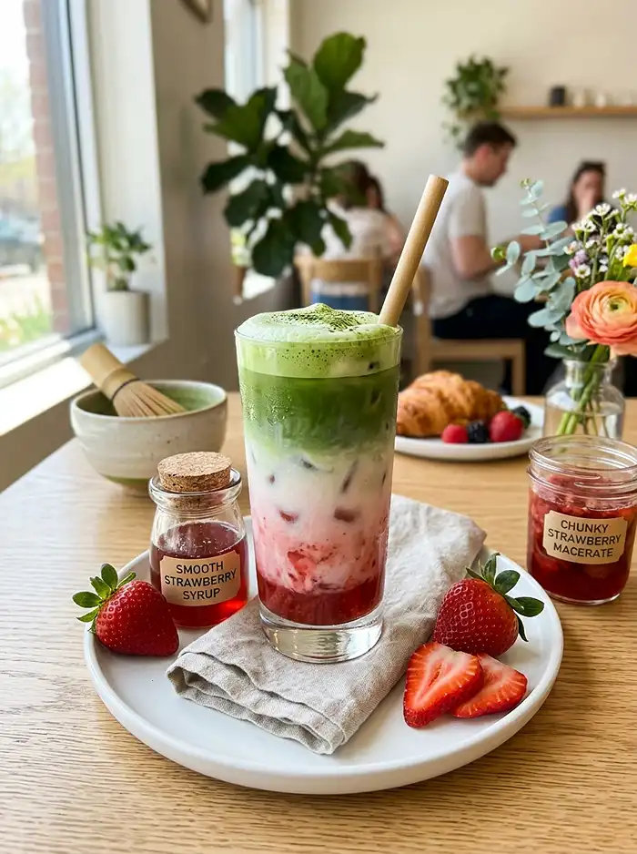 strawberry syrup for matcha