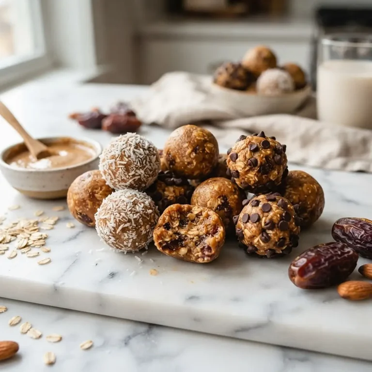 Almond Butter Date Protein Bites recipe
