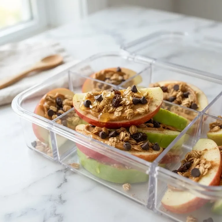 Apple Peanut Butter Granola Snack Boxes