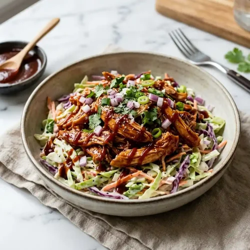 BBQ Chicken Slaw Bowls