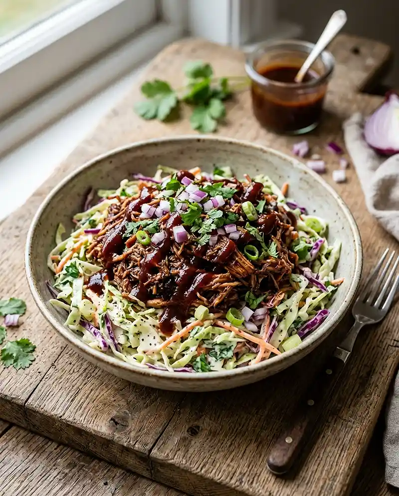 BBQ Chicken Slaw Bowls RECIPE