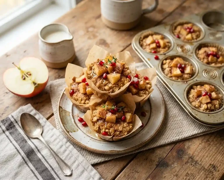 Baked Apple Cinnamon Oatmeal Cups